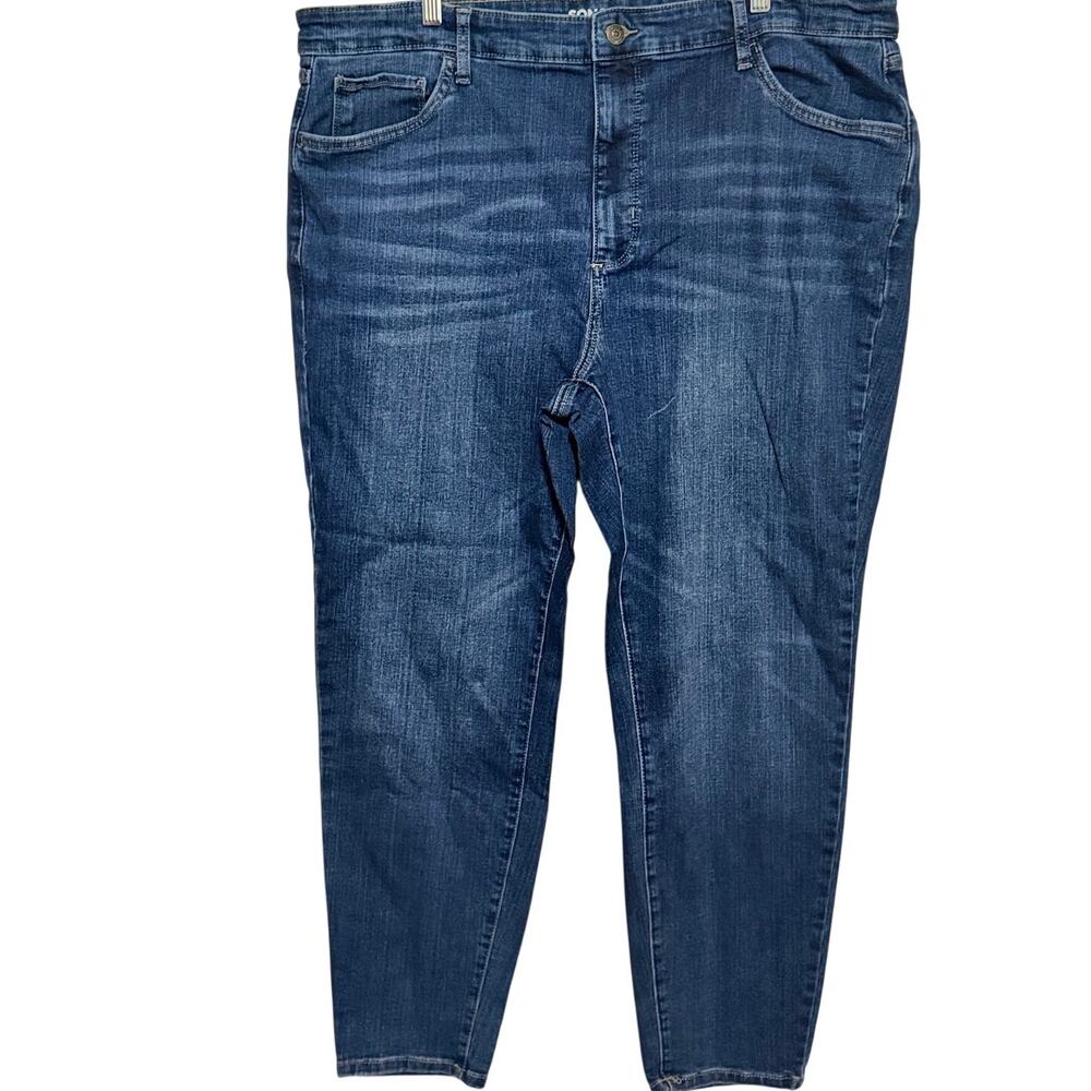 Sonoma Goods For Life Women's Curvy Skinny High Rise Mid Wash Jeans Size 20W